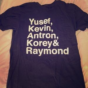Central Park five shirt
